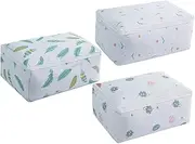 Alipis Clothes Storage Bag Organizer Quilt Storage Pouch Large Capacity 3 Pack for Travel Home Random Style