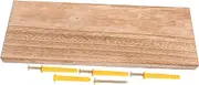 Sturdy Wooden Floating Shelf for Decorative Shelving for Bathroom Living Room Kitchen Nursery Wall-Mounted Storage