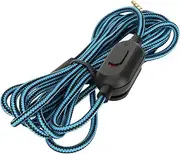 Cable, Gaming Headset Cable with Volume Control and Mute Switch Compatible with G Pro G Pro X G433 G233 6.6ft Long, Woven Best for Gaming Sound (Blue)