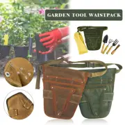 Waterproof Portable Garden Canvas Tool Belt Bag with Multiple Pocket Storage