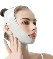 Chin Strap, Reusable Face Belt with Double Lifting Effect to Reduce Double Chin and Improve Sleeping Comfort (Grey, 54 x 14 cm)