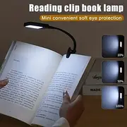 Rechargeable Book Reading Light Lamp LED Book Light For Reading In Bed - Eye Caring Adjustable Brightness 3 Color Temperatures 10 HoursRuntime USB Reading Ligh