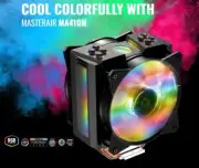 Cooler Master MASTERAIR MA410M RGB LED Heatsink CPU Cooler LGA1150/1151/2066 AM4