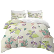 Girls Butterfly and Dragon Pattern Quilt Cover