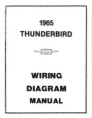 FORD 1965 Thunderbird Wiring Diagram Manual 65