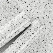 Wallderful Granite Contact Paper for Countertops White Wallpaper Removable Self Adhesive Marble Wallpapers Waterproof Granite Terrazzo Contact Paper for Kitchen Bathroom Counter Top Shelf Liner Locker