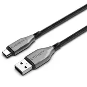 CYGNETT LC7876 Braided USB-C To USB-a Lead 1M