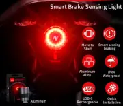 Bicycle Smart Auto Brake Sensing Light 2 pc