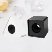 2 Pcs Logo Microphone Shock Mount Travel Clip Square Cube
