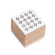 Wooden Stamps Wave Pattern Circles Grid Squares Decorative Rubber Wooden Stamps for Diy Craft Card And Scrapbooking