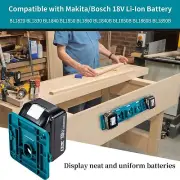 5 Pack Battery Holder for Makita 18V Battery Mounts Dock Holder Fit for BL1860