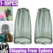 UP 10X Mosquito Insect Head Net Mesh Protector Outdoor Fishing HAT Fly Bee Bug