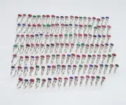 WHOLESALE 136PC 925 STERLING CUT Simulated Ruby EMERALD MIX RING LOT Q801