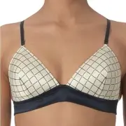 SASS & BIDE Ivory Symbol Of Our Past Studded Soft Cup Bra NWT RRP$150 Size S