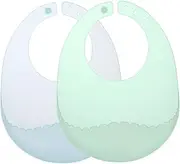 ERINGOGO Silicone Bibs for Baby Toddler Feeding Smock Breathable Boys and Girls Bib Baby