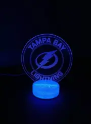 Tampa Bay Lightning 3D Night Light Multi Color Changing Illusion Lamp Kids Gift