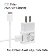 OEM Wall Charger +10 ft 3.0 Data Cable for S5/Note 3 US~Seller Fast Shipping !!