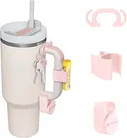 Tumbler Handle Clip Key Charm Holder, Chapstick Holder, Ring & Jewelry Holder for Stanley Tumbler, 3 Pcs Set Stanley Cup Accessories, Stanley Tumbler Handle Clip Attachment