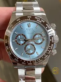 在飛比找Yahoo!奇摩拍賣優惠-【Q小姐的玩錶瘋】Rolex DAYTONA 鉑金冰藍126