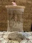 NEW NESPRESSO Mini Display Canister Capsule Holder Glass Wood Lid Container