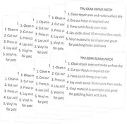 BUTIFULSIC 10pcs TPU Transparent Repair Patches Adhesive Stickers for Tents Air Mattresses Inflatable Boats and Toys Durable Self-Adhesive Leakproof