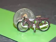 Dollhouse Miniature Brown Bicycle 1:48 Quarter inch Scale B426 Dollys Gallery