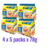 Maggi Nestle 2 Minute Instant Asam Laksa Flavour 4 packs x 5x 78g - Express ship