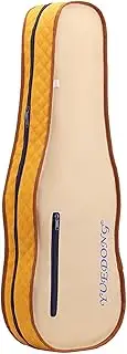 Oshhni Violin Case Portable Carrying Bag Folding Sturdy Fashion Gig Bag Protective for Player Lovers Enthusiasts Travel Beginner, dark yellow