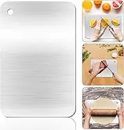Titanium and Stainless Steel Cutting Boards for Kitchen - Food Grade, Non-Stick Chopping Board for Meat, Fruit, Vegetables - Dishwasher Safe (12 x 8 in)