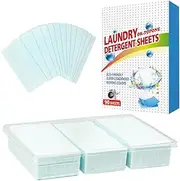 Chamgeco Laundry Detergent Sheets 90 Sheets, Liquidless Washing Detergent Sheet Strip, Compact Dry Laundry Sheets ECO-friendly Plastic-Free, Clothes Washing Detergent Soap Sheets for Home Travel