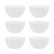 6x Ecology 10cm Canvas Rice/Soup Bowl Coupe Kitchen Serving Cup Dinnerware White