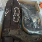 Dan Post Men's Mauney The Dirt Show Square Toe Pull On Casual Boots, 7D