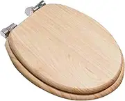Toilet Cover with Soft Close,Standard Stainless Steel Hinge Toilet Lid,Easy Clean Toilet Seat O,V,U Shape Universal(C)