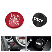 Red Carbon Engine + Black Cigarette Lighter Eject Button Trim For MINI R55 R56 (for: Mini)
