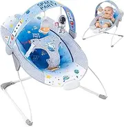 AskCat Baby Bouncer Soothing Infant Seat, Portable & Foldable for Indoor & Outdoor Use, 0-6 Months, 6-20 lbs, Blue