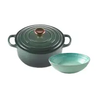 在飛比找ETMall東森購物網優惠-Le Creuset 典藏圓形鑄鐵鍋 20cm 2.4L 綠