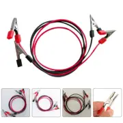 2pcs Banana Plug Cable Clip Cable Dual Ended Wire Cable Jumper Wires Test