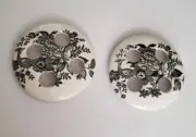 Vintage Burleigh Asiatic Pheasants England B & L Cup Topper Toothbrush Holder