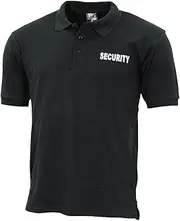 [MFH] Men's Polo Shirt with Security Print Black