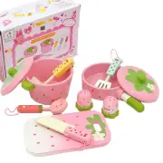 11 Pieces Kids Wooden Kitchen Play Set