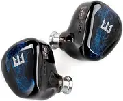 Yinyoo TRI Star River in-Ear Monitor Headphones, Musician Singer, Wired Earbuds, 10mm High Performance Beryllium DD Audiophile Headphones, HiFi IEM with 4 Tuning Modes (Blue, 4.4mm Plug)