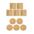 New 5 Pcs Bamboo Hot Pad Table Mat Bamboo Trivet Pot Mat Heat Resistance For Hot