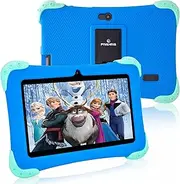 Fivahiva Kids Tablets 7" HD Display Android 11 Tablet for Kids Dual Camera 2GB+32GB WIFI Bluetooth Parental Control Eye Protection Children Tablet for Ages 2-12 with Kid-Proof Case (Blue)