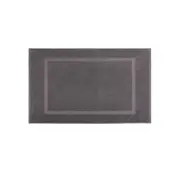 Pure Zone Bamboo Royalty Bath Mat Absorbent Cotton Fibres - Charcoal 60 x 90 cm
