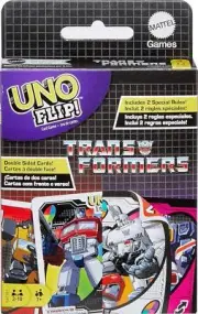 UNO Flip! Transformers Family Fun Card Game for Kids
