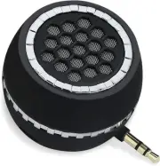 Mini Portable Speaker, 3W Mobile Phone Speaker with Clear Bass, 3.5mm Black