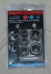 Power Torque 3/8” Drive Bolt Extractors 5 Piece Set PTT0020