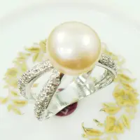 在飛比找momo購物網優惠-【蕾帝兒珠寶】照耀天然珍珠戒指
