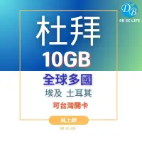 在飛比找蝦皮購物優惠-【 杜拜 阿聯酋 10GB  上網 】 杜拜上網  多國上網