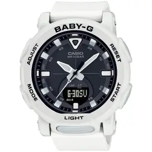 【CASIO 卡西歐】BABY-G 戶外露營自動照明手錶-純真白(BGA-310-7A2)